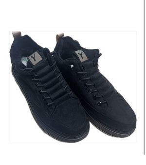 Ботинки замш утепленные