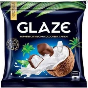 Glaze конфеты со вкусом кокосовых сливок, вес 0.5 кг.