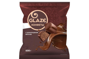 Glaze конфеты с шоколадным вкусом , вес 0.5 кг.